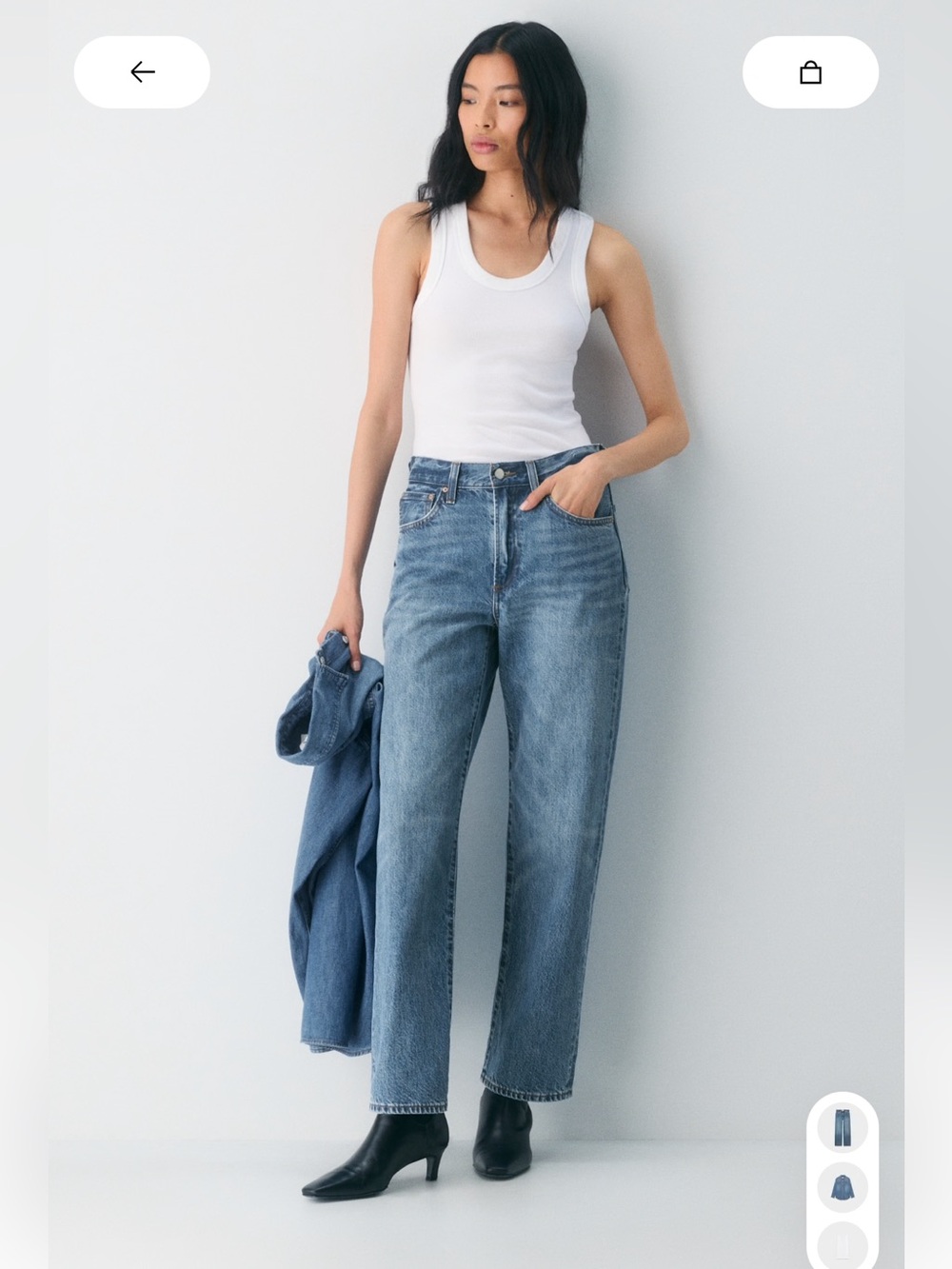 Aritzia Denim Forum The 90’s Marlo Baggy Jean Size 27